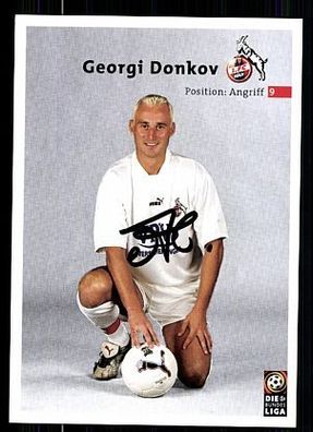 Georgi Donkov 1. FC Köln 2000/01 Autogrammkarte + A 63806