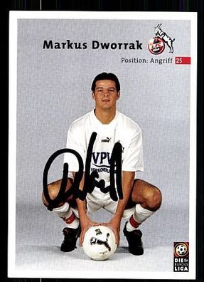 Markus Dworrak 1. FC Köln 2000/01 Autogrammkarte + A 63812
