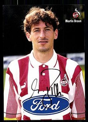 Martin Braun 1. FC Köln 1995-96 Autogrammkarte + A 63913