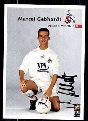 Marcel Gebhardt 1. FC Köln 2000-01 Autogrammkarte + A 63811