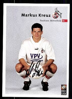 Markus Kreuz 1. FC Köln 2000/01 Autogrammkarte + A 63813