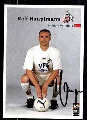 Ralf Hauptmann 1. FC Köln 2000-01 Autogrammkarte + A 63820