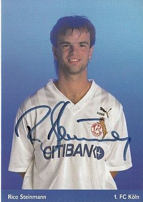 Rico Steinmann 1. FC Köln 1992-93 Autogrammkarte + A 63972