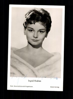 Ingrid Andree Autogrammkarte Original Signiert # BC 123325