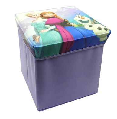 Kinder Hocker Frozen Anna Elsa Aufbewahrungsbox Sitzwürfel Sitzhocker Sitztruhe