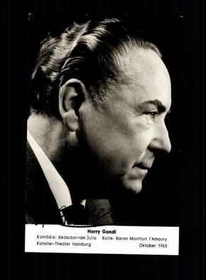 Harry Gondi Autogrammkarte Original Signiert # BC 123321