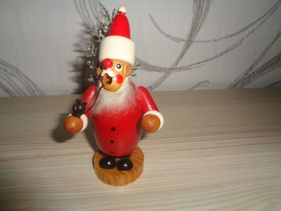Räuchermann, Räuchermännchen -Weihnachtsmann mit Sack und Rute 13,5cm