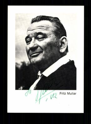 Fritz Muliar Autogrammkarte Original Signiert # BC 129353