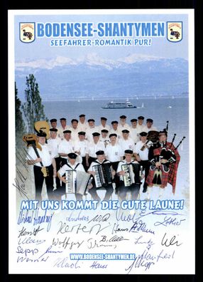 Bodensee Shantymen Autogrammkarte Original Signiert ## G 24858