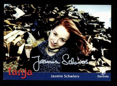 Jasmin Schwiers TANJA Autogrammkarte Original Signiert ## BC 148976