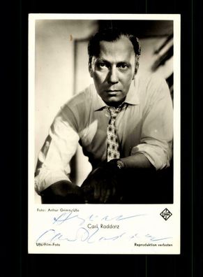 Carl Raddatz Autogrammkarte Original Signiert ## BC 149156
