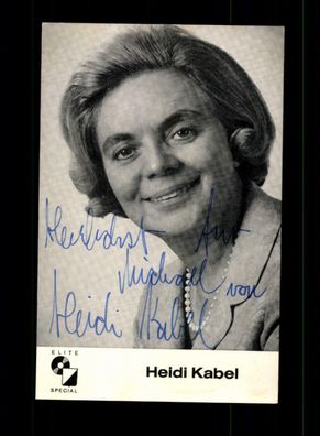 Heidi Kabel Autogrammkarte Original Signiert ## BC 149174