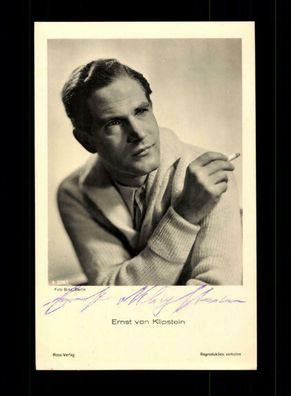 Ernst von Klipstein Autogrammkarte Original Signiert ## BC 149178