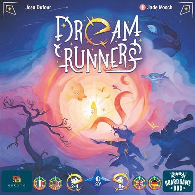 Board Game Box - Dream Runners Brettspiel Gesellschaftsspiel Spiel 2-4 Spieler