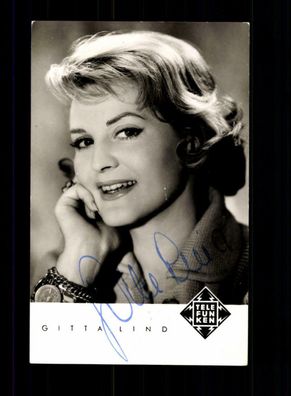 Gitta Lind Autogrammkarte Original Signiert ## BC 149908