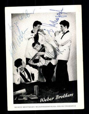Weber Brothers Autogrammkarte Original Signiert ## BC G 25205