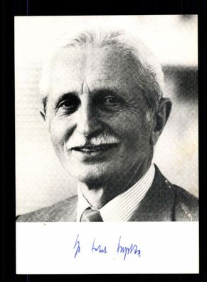 Herbert Hupka Autogrammkarte Original Signiert ## BC 150032