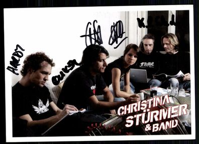 Chrisna Stürmer und Band Autogrammkarte Original Signiert ## BC 19462
