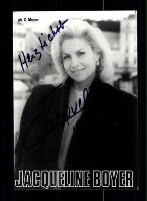 Jacqueline Boyer Autogrammkarte Original Signiert ## BC 77365