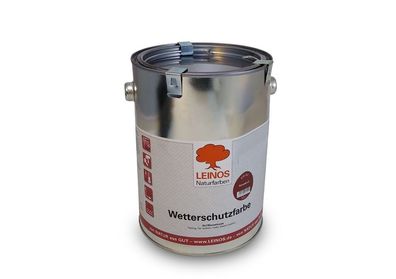 Leinos Wetterschutzfarbe 855 auf Wasserbasis 2,5 L