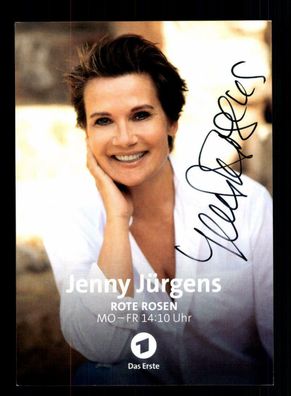 Jenny Jürgens Rote Rosen Autogrammkarte Original Signiert ## BC 150630