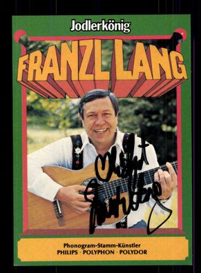 Franzl Lang Autogrammkarte Original Signiert ## BC 151172
