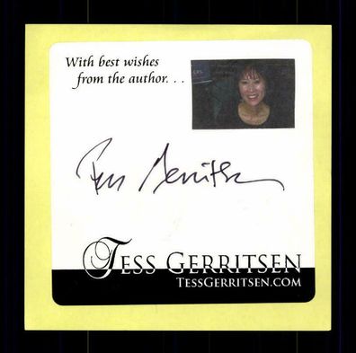 Jess Gerritsen Original Signiert Schriftsteller ## BC 151444