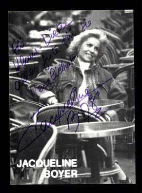 Jacqueline Boyer Autogrammkarte Original Signiert ## BC 151530
