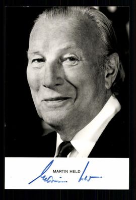 Martin Held Autogrammkarte Original Signiert ## BC 21206