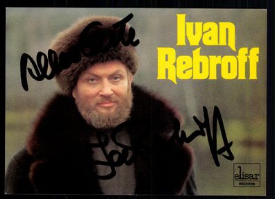 Ivan Rebroff Autogrammkarte Original Signiert## BC 31986
