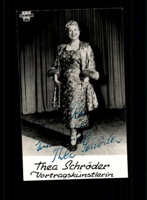 Thea Schröder Autogrammkarte Original Signiert # BC 73405