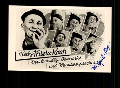 Willy Thiele Koch Autogrammkarte Original Signiert # BC 73396