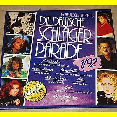 LP - Die deutsche Schlagerparade 1/ 92 - Club Exklusiv 712489