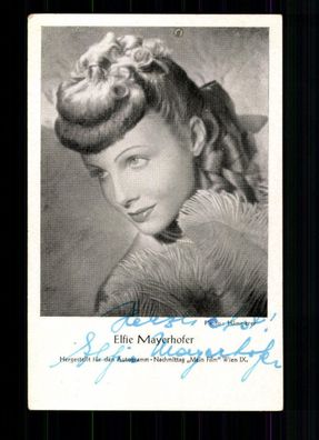Elfie Mayerhofer Autogrammkarte Original Signiert ## BC 38845