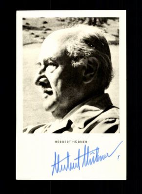Herbert Hübner KUB Autogrammkarte Original Signiert ## BC 155601