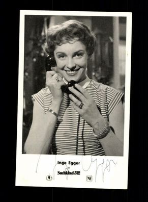 Inge Egger Autogrammkarte Original Signiert ## BC 155613