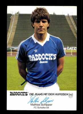 Mathias Schipper Autogrammkarte FC Schalke 04 1984-85 Original Signiert + 2