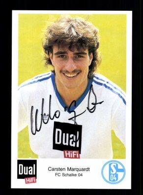 Carsten Marquardt Autogrammkarte FC Schalke 04 1987-88 Original Signiert
