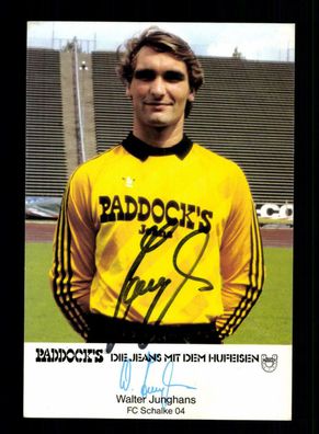 Walter Junghans Autogrammkarte FC Schalke 04 1984-85 Original Signiert
