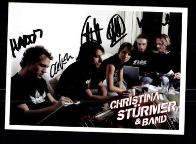 Christina Stürmer Autogrammkarte Original Signiert ## BC 87339