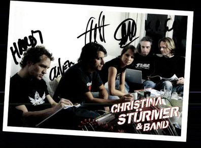 Christina Stürmer Autogrammkarte Original Signiert ## BC 87344