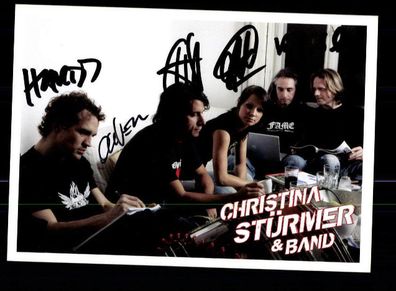Christina Stürmer Autogrammkarte Original Signiert ## BC 87342