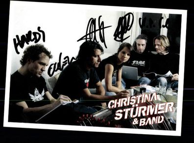 Christina Stürmer Autogrammkarte Original Signiert ## BC 87343