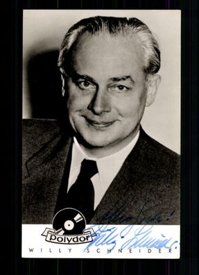 Willy Schneider Autogrammkarte Original Signiert ## BC 38865
