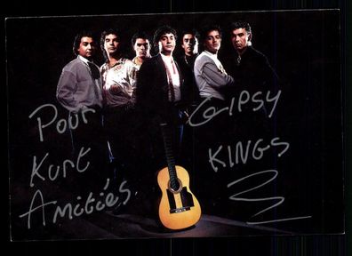 Gipsy Kings Autogrammkarte Original Signiert ## BC 43753