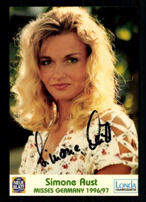 Simone Aust Autogrammkarte Original Signiert ## BC 30210