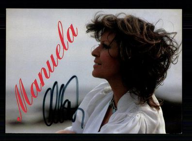 Manuela Autogrammkarte Original Signiert ## BC 158008