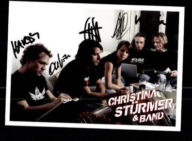 Christina Stürmer Autogrammkarte Original Signiert ## BC 87341