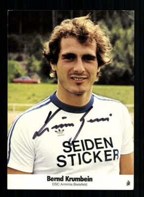 Bernd Krumbein Autogrammkarte Arminia Bielefeld 1981-82 Original Signiert