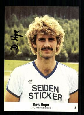 Dirk Hupe Autogrammkarte Arminia Bielefeld 1981-82 Original Signiert